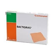 Bactigras 10cmx10cm - 10 st/ds